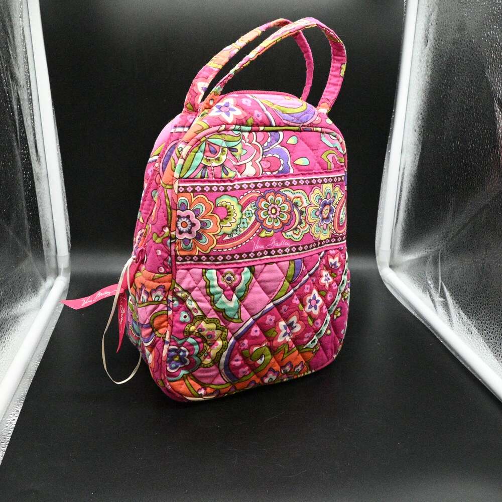 Vera Bradley Insulated Lunch Bag Pink Swirls Pattern